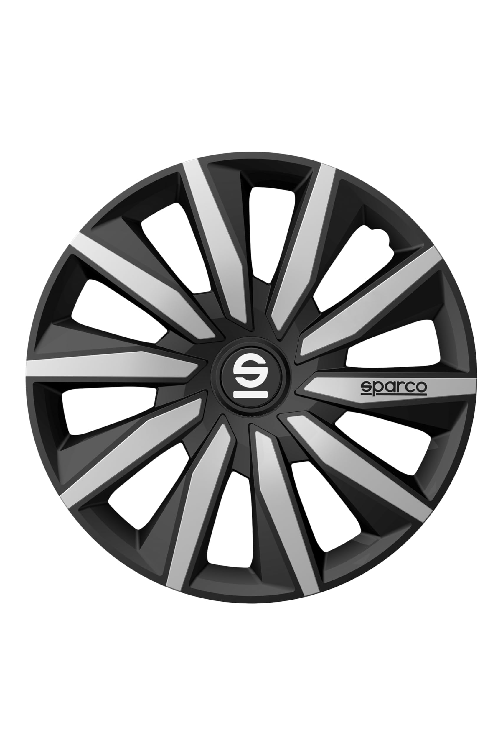 Sparco Radzierblenden Milano - 15-Zoll - Schwarz/Silber - Satz mit 4 Stück von Sparco