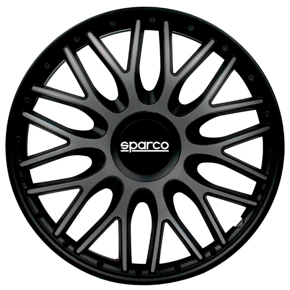 Sparco Radzierblenden Roma - 16-Zoll - Grau/Schwarz - Satz mit 4 Stück von Sparco