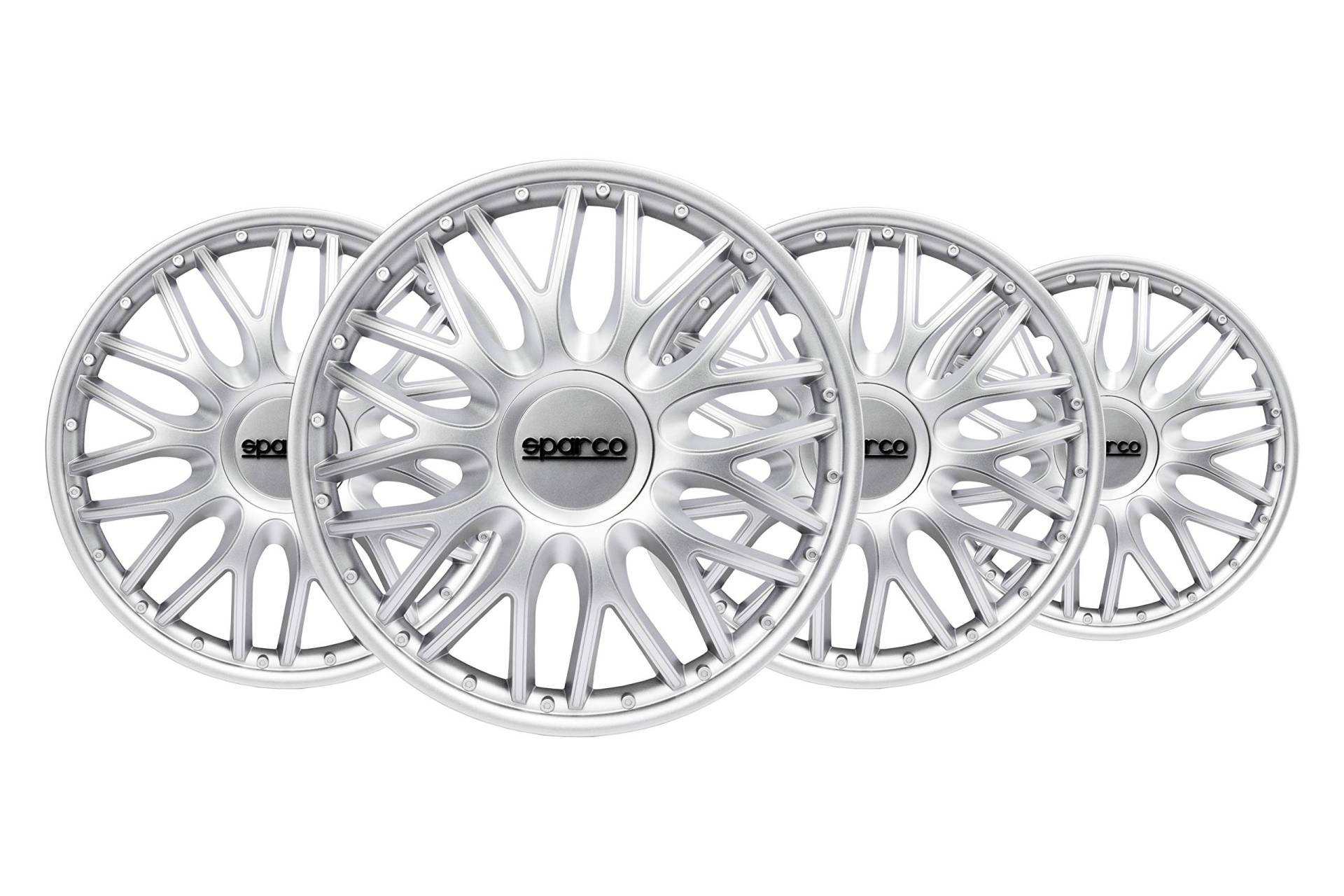 Sparco SPC1696SV Hubcaps Roma Silver 16 Inch, Set of 4, von Sparco