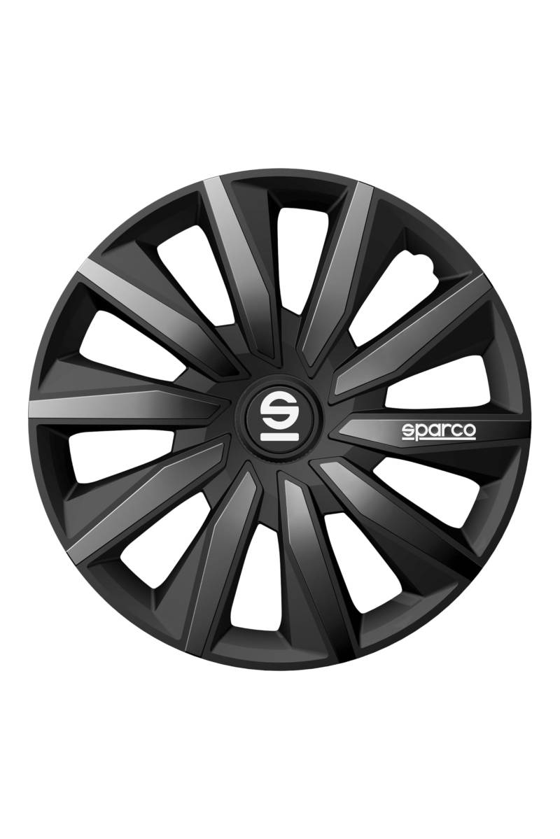 Sparco Radzierblenden Milano - 14-Zoll - Schwarz/Grau - Satz mit 4 Stück von Sparco