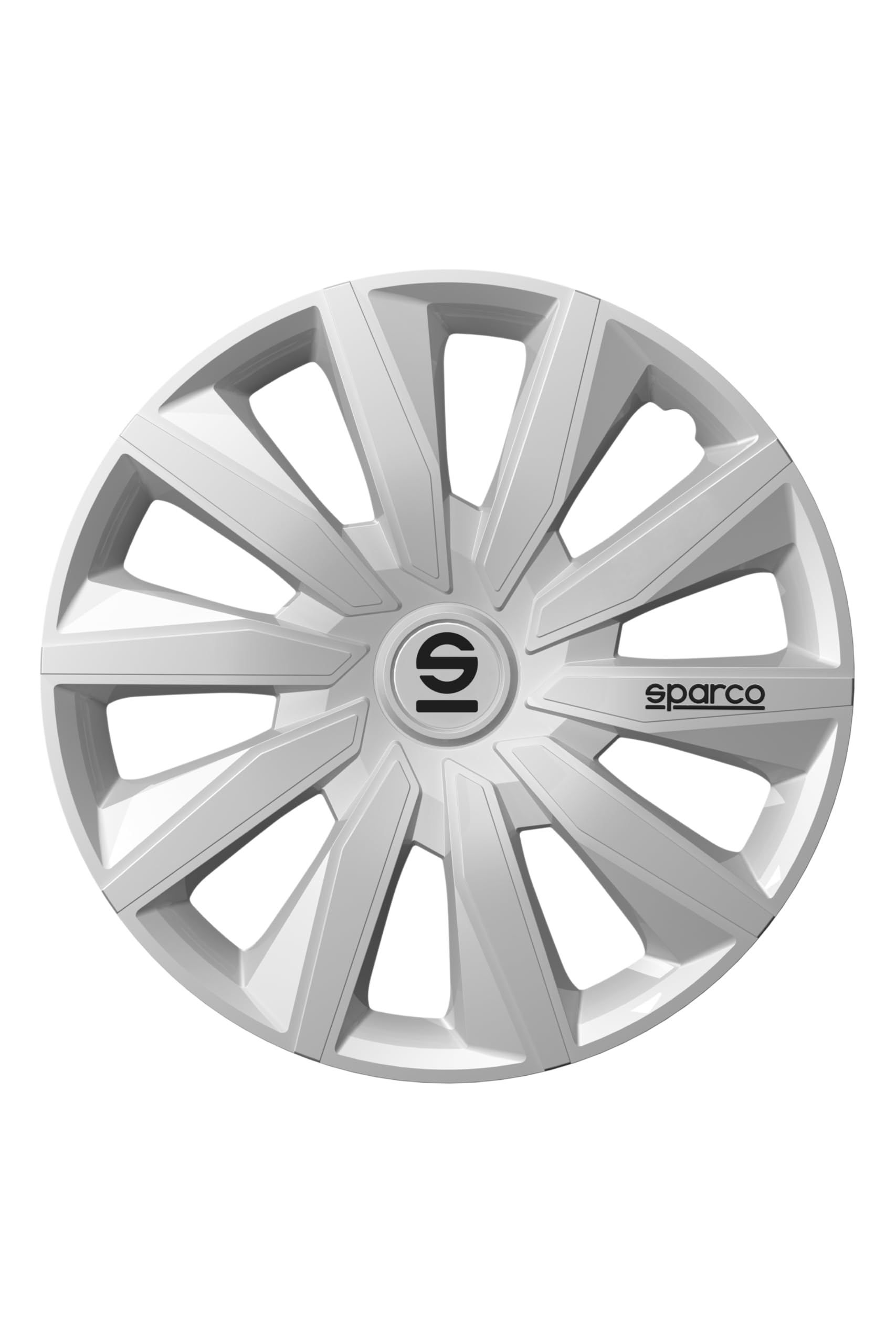 Sparco Satz von 4 Radkappen 15“. Modell Milano Silber. Sportliches Design für Ihre Autofelgen. Starke und haltbare Konstruktion. von Sparco