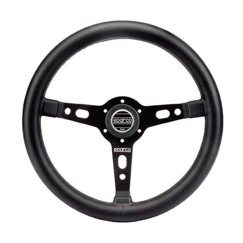 Sparco Universal Lenkrad Targa 350 - Schwarz Leder - Durchmesser 350mm von Sparco