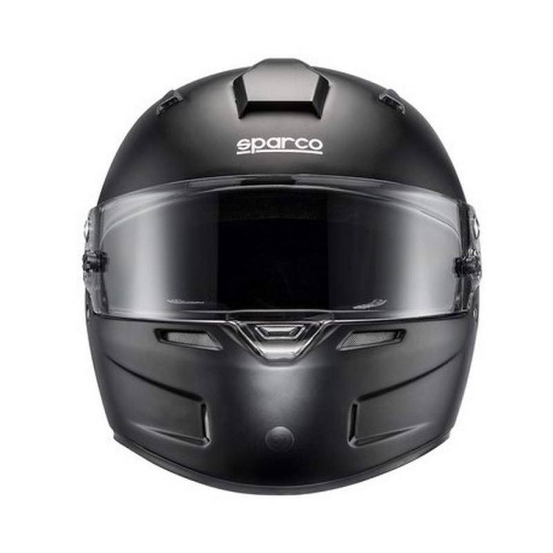 Sparco 0033552MNR Helm Sky Kf-5W Kevlar/Fiberglas Fia, Größe M, Schwarz von Sparco