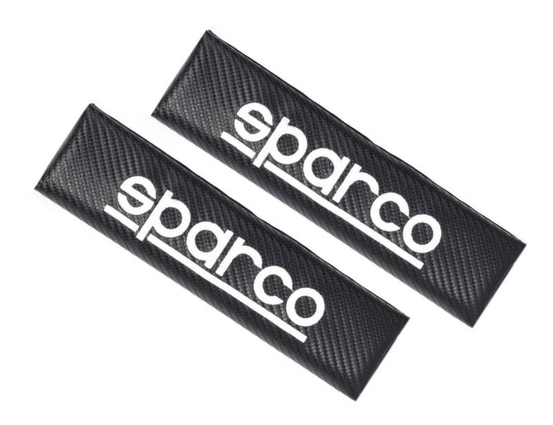 1 Set of 2 belt pillows car look CARBON SPARCO universals, Karbon von Sparco