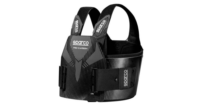 sparco Costilar Pro Carbon Fia 8870-2018, Größe XS, Schwarz von Sparco