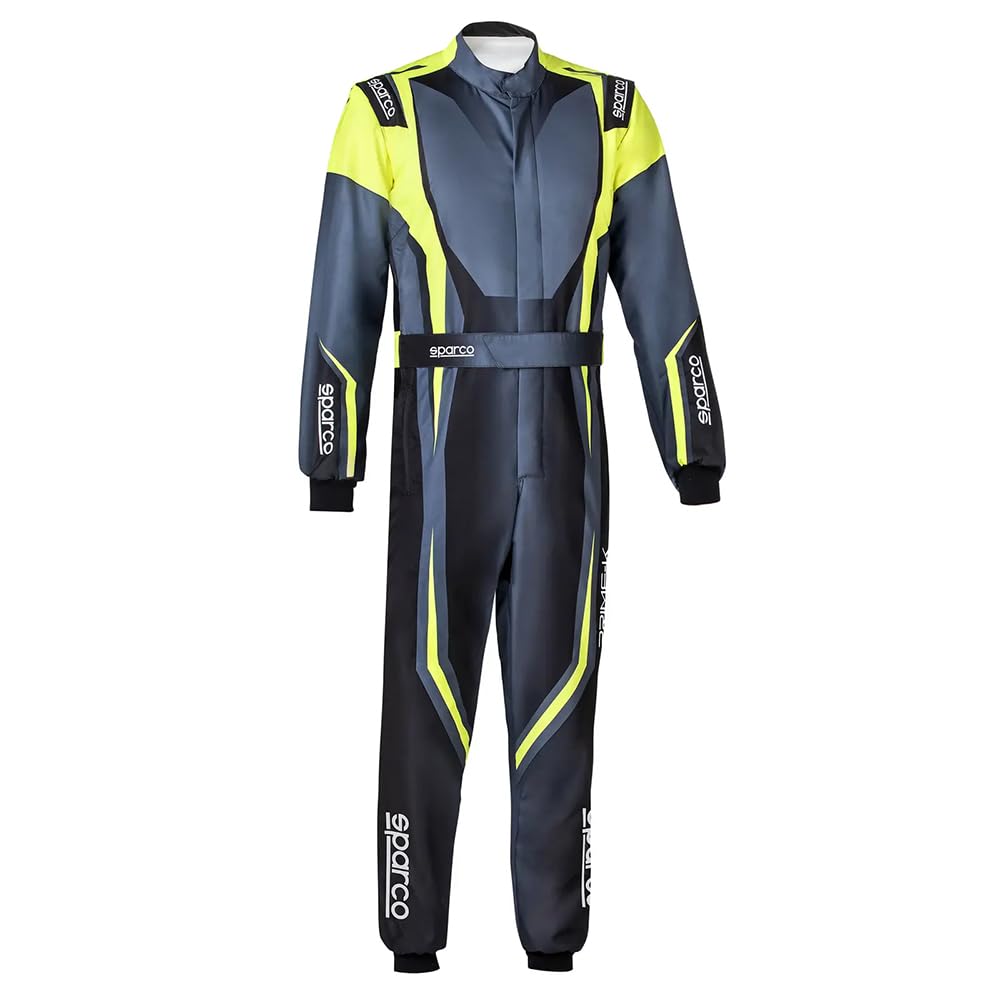 sparco Kartanzug K46 Prime K, Größe 46, Schwarz/Neongelb von Sparco