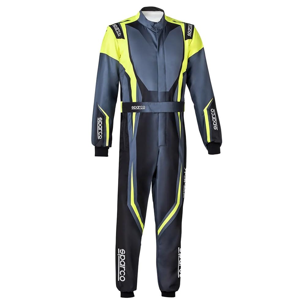 sparco Kartanzug K46 Prime K Größe 44, Schwarz/Neongelb von Sparco