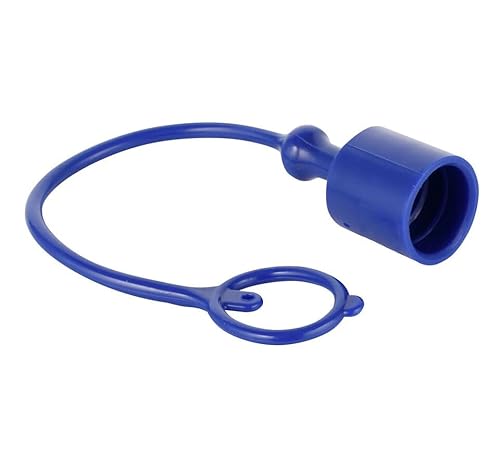 Staubschutz Staubkappe für Hydraulikkupplungen Standardmuffe,Stecker BG3 versch. (Blau, Standardstecker) von Spare Parts Holland