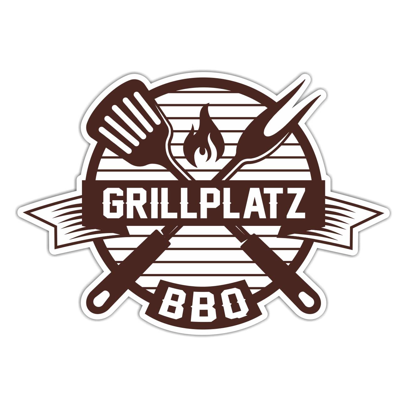 Spaß Kostet Aufkleber Grillplatz BBQ (Wetterfest) von Spaß Kostet