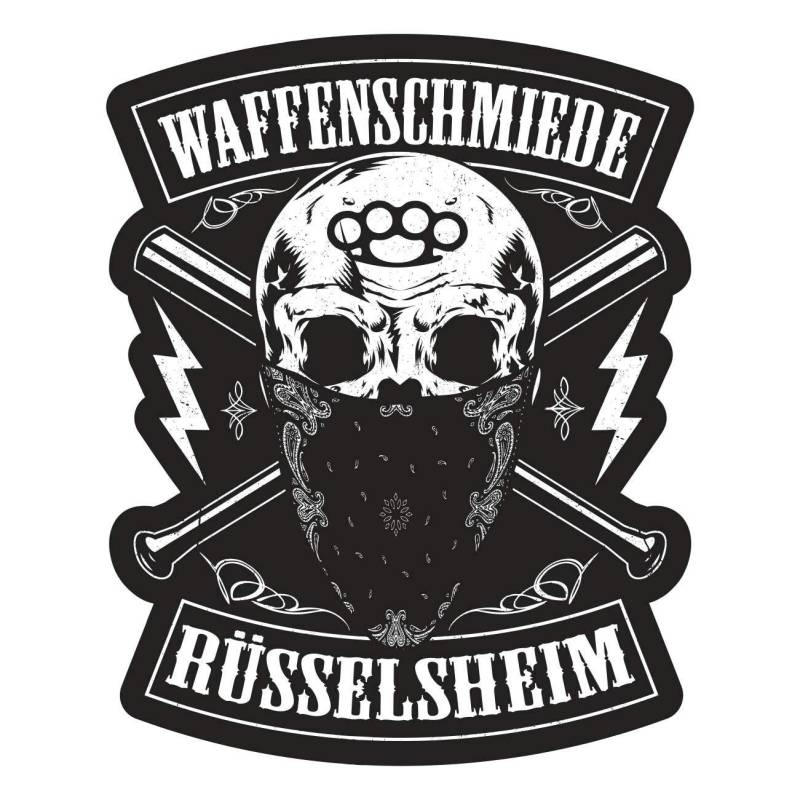 Aufkleber Waffenschmiede Rüsselsheim(Wetterfest) von Spaß Kostet