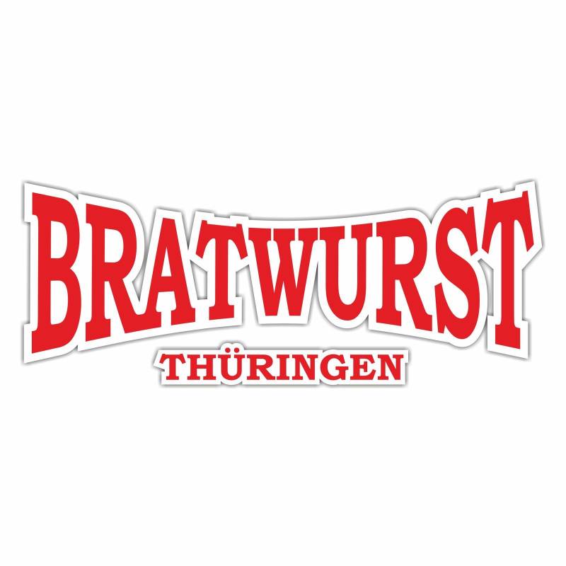 Aufkleber Wetterfest Bratwurst Thüringen braten Grill Motive thüringer lustig von Spaß Kostet