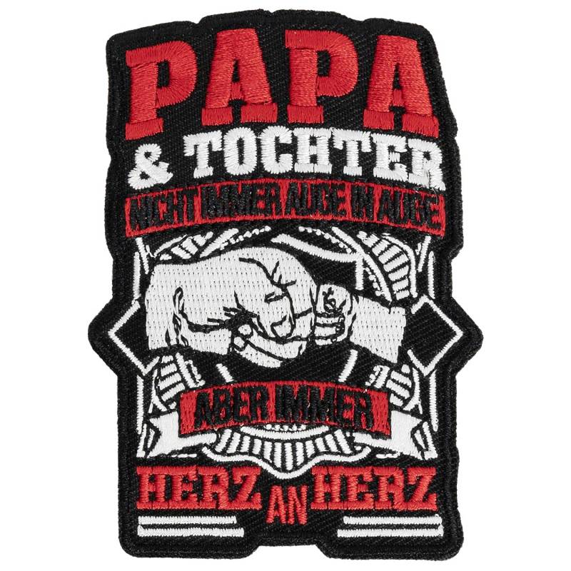 Aufnäher Aufbügler Patch Papa und Tochter von Spaß Kostet