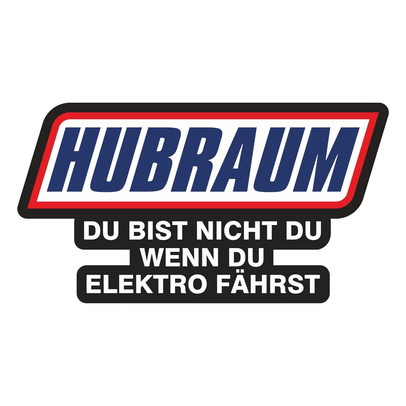 Spaß Kostet Großer Aufkleber 30cm Hubraum Du bist Nicht du wenn du Elektro fährst 13 cm von Spaß Kostet