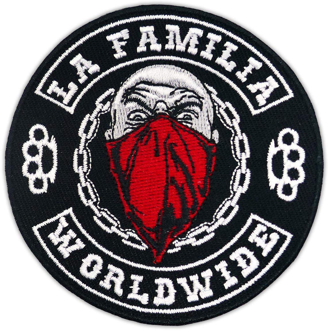 Rückenpatch Aufnäher Gross La Familia FCK Worldwide 30x30cm von Spaß Kostet