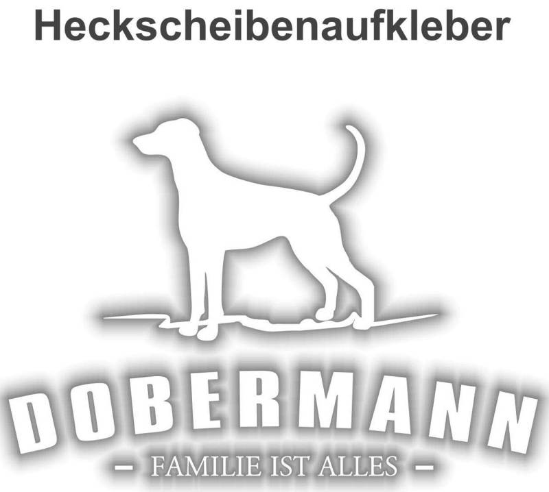 Aufkleber Dobermann wetterfester von Spaß Kostet