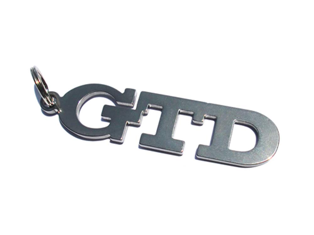 Schlüsselanhänger GTD Emblem aus Edelstahl hochwertig von Special Parts