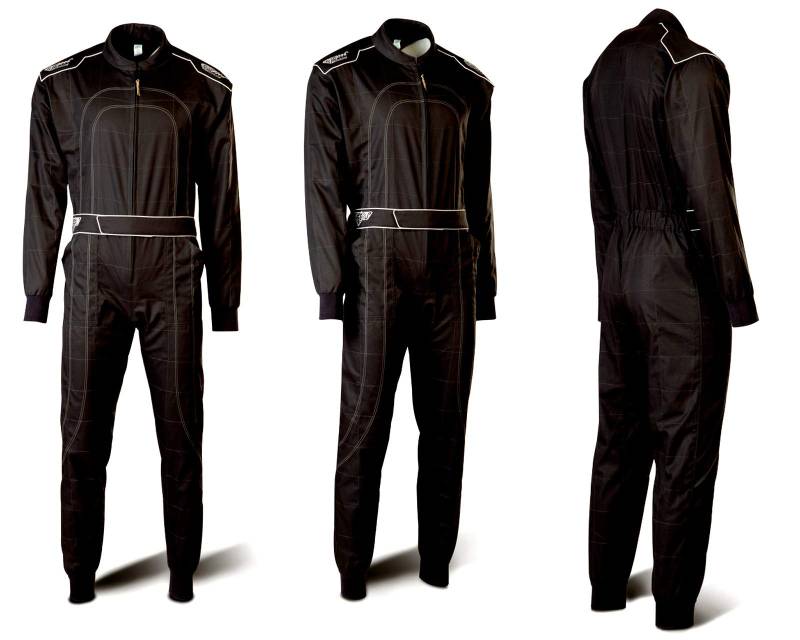 Speed Kartoverall Schwarz - Daytona - Aktuelles Modell - Karting Suit (160) von Speed