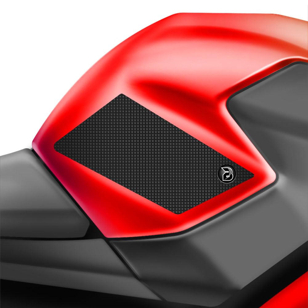 BLOQ motorrad Traktion Tank Griff Pads kompatibel mit APRILIA SHIVER 750 (2007-) Tacky Grip - Schwarz von Speedo Angels