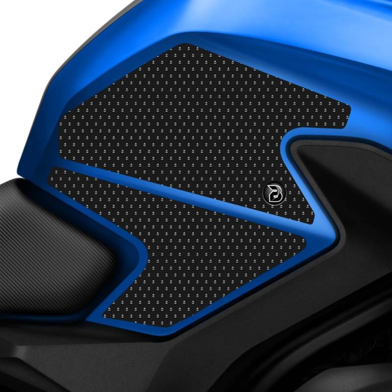 BLOQ motorrad Traktion Tank Griff Pads kompatibel mit BMW G310R (2016-2020) - SCHWARZ von Speedo Angels