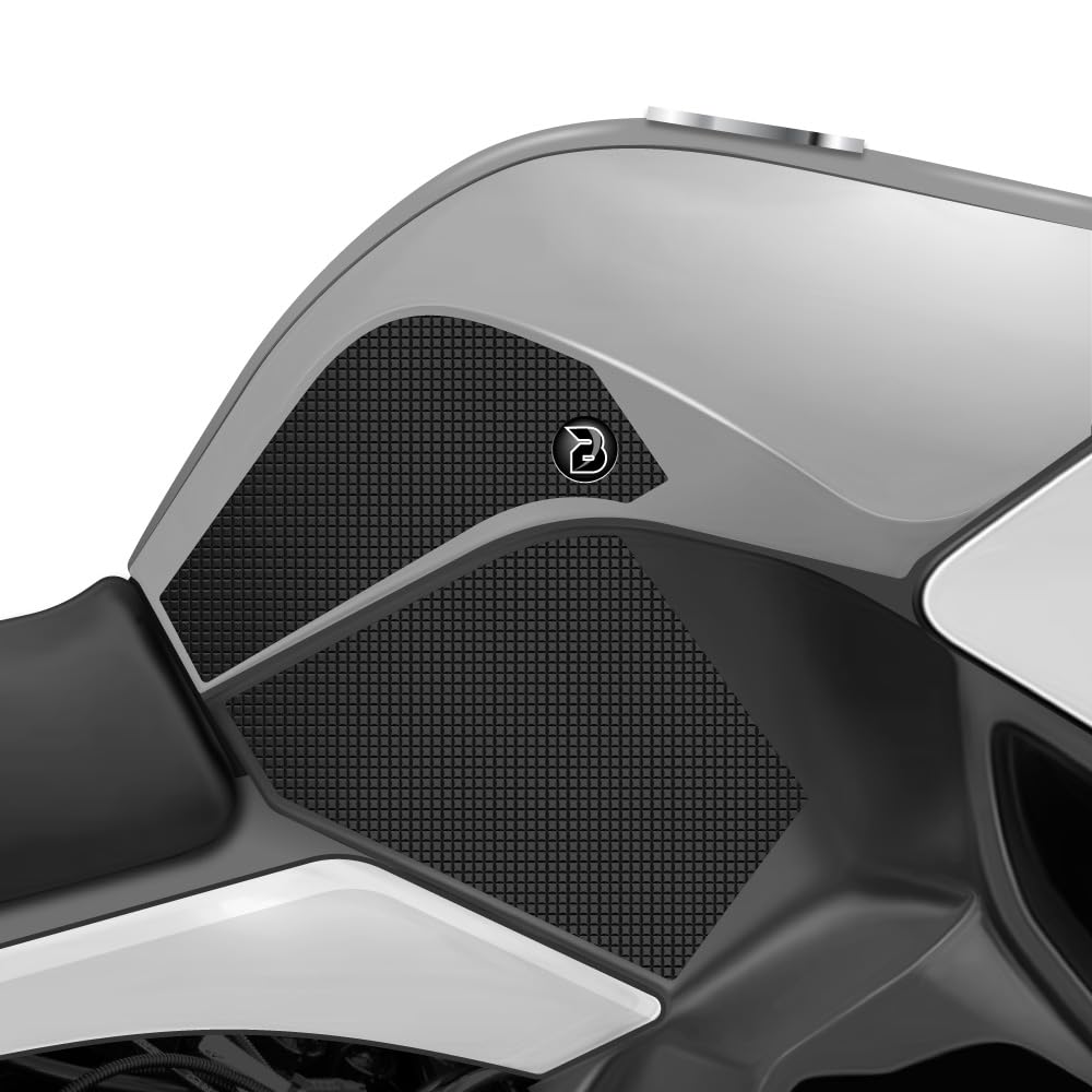 BLOQ motorrad Traktion Tank Griff Pads kompatibel mit BMW R1250RT (2019-) Tacky Grip - Schwarz von Speedo Angels