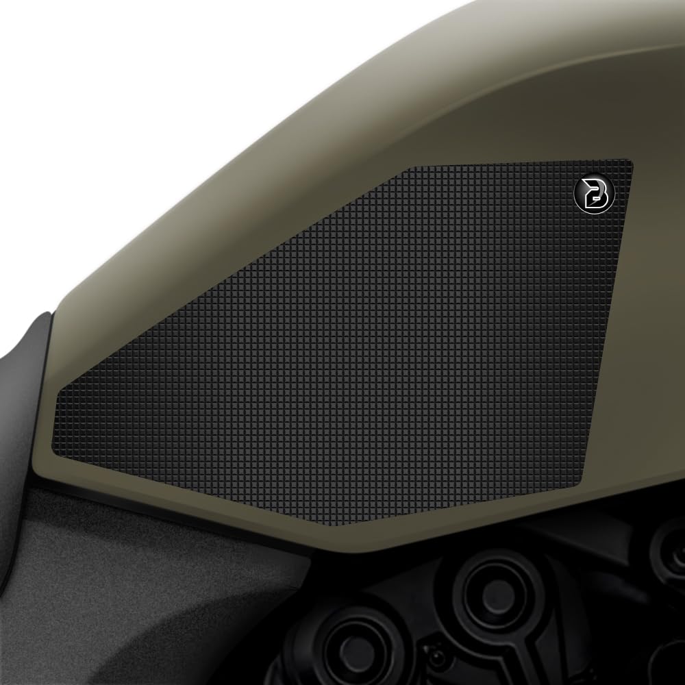 BLOQ motorrad Traktion Tank Griff Pads kompatibel mit DUCATI DIAVEL 1260S (2019-2022) Tacky Grip - Schwarz von Speedo Angels