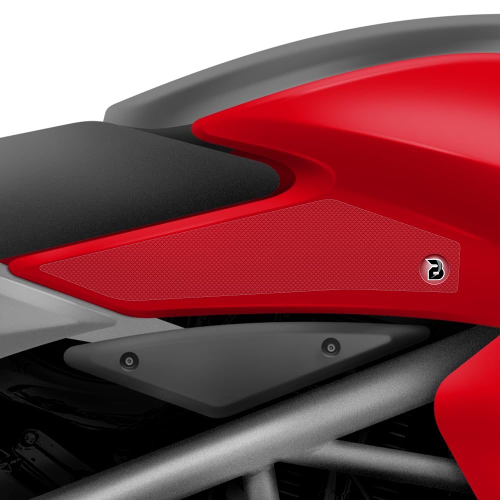 BLOQ motorrad Traktion Tank Griff Pads kompatibel mit DUCATI HYPERSTRADA 821 (2013-2018) PREMIUM - Klar von Speedo Angels