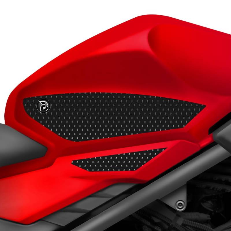 BLOQ motorrad Traktion Tank Griff Pads kompatibel mit HONDA CB500F (2013-2018) - SCHWARZ von Speedo Angels