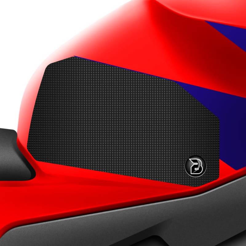 BLOQ motorrad Traktion Tank Griff Pads kompatibel mit HONDA CBR1000RR FIREBLADE (2004-2007) Tacky Grip - Schwarz von Speedo Angels