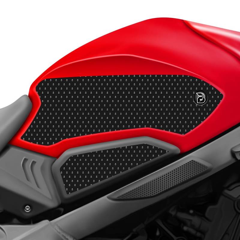 BLOQ motorrad Traktion Tank Griff Pads kompatibel mit HONDA CBR650R (2019-) - SCHWARZ von Speedo Angels