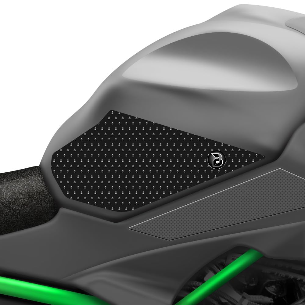 BLOQ motorrad Traktion Tank Griff Pads kompatibel mit KAWASAKI NINJA 650 (2017-) - SCHWARZ von Speedo Angels