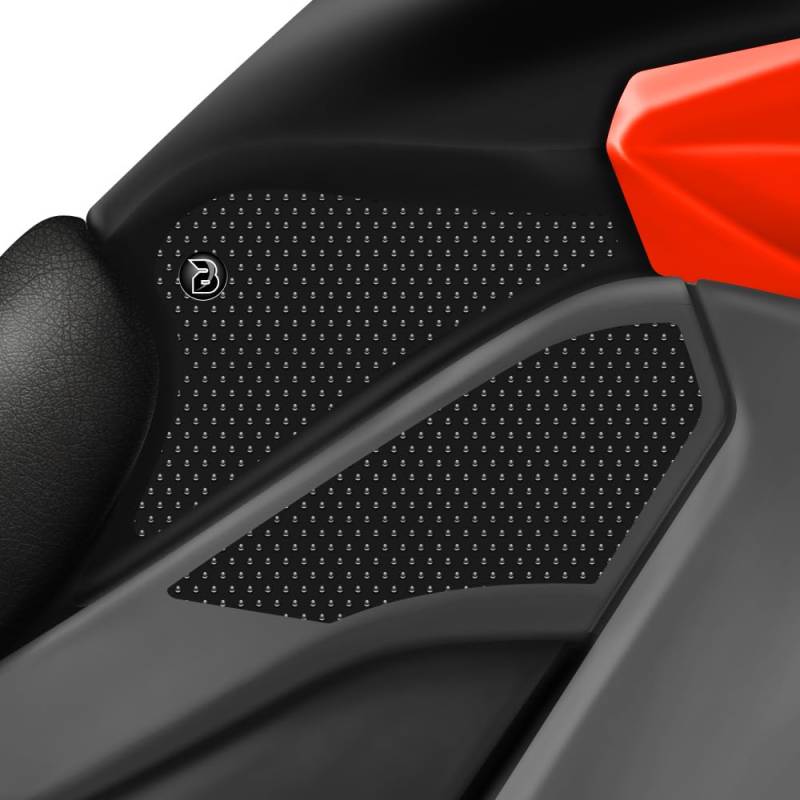 BLOQ motorrad Traktion Tank Griff Pads kompatibel mit KAWASAKI VERSYS 1000 (2015-2018) - SCHWARZ von Speedo Angels