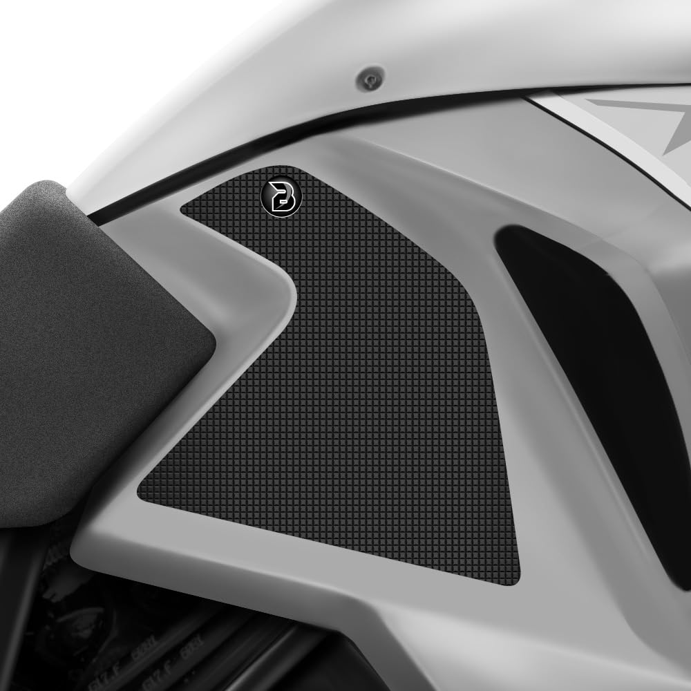 BLOQ motorrad Traktion Tank Griff Pads kompatibel mit KTM 1090 ADVENTURE (R) (2017-2020) Tacky Grip - Schwarz von Speedo Angels