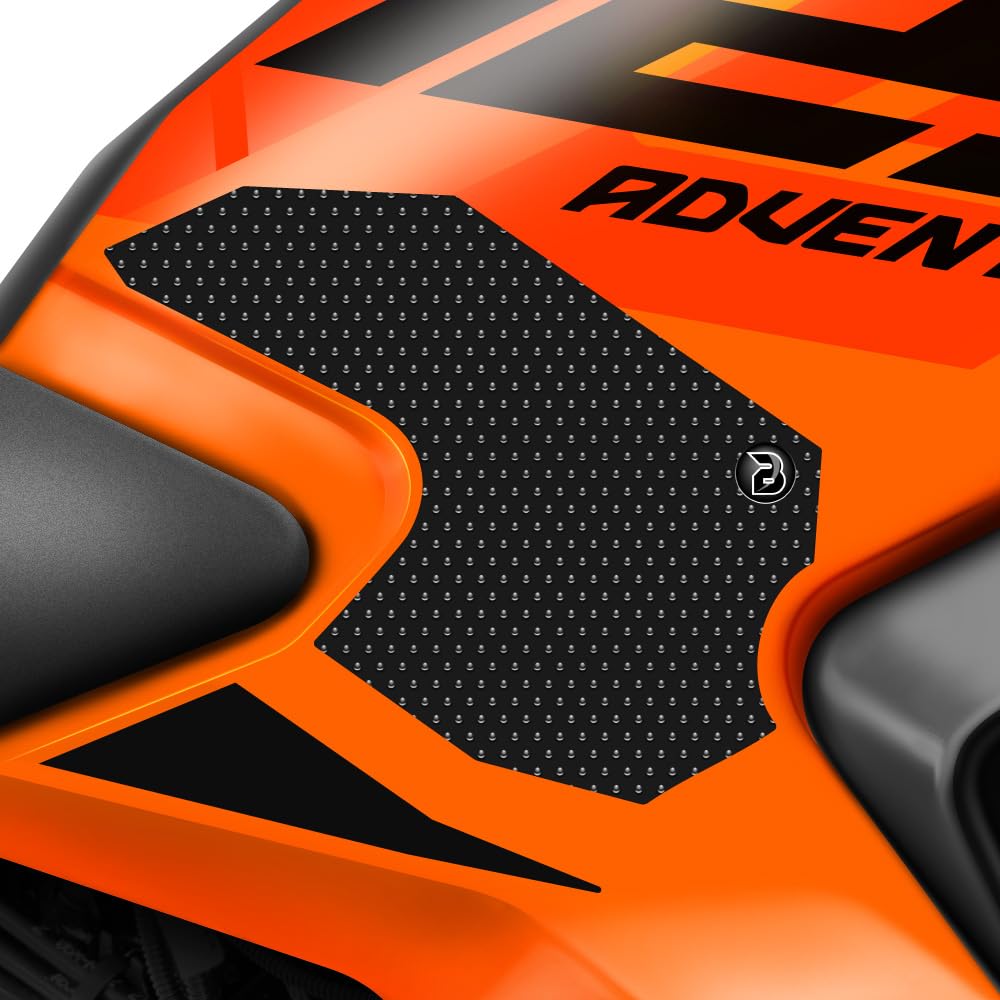 BLOQ motorrad Traktion Tank Griff Pads kompatibel mit KTM 1290 SUPER ADVENTURE (2021-) - SCHWARZ von Speedo Angels