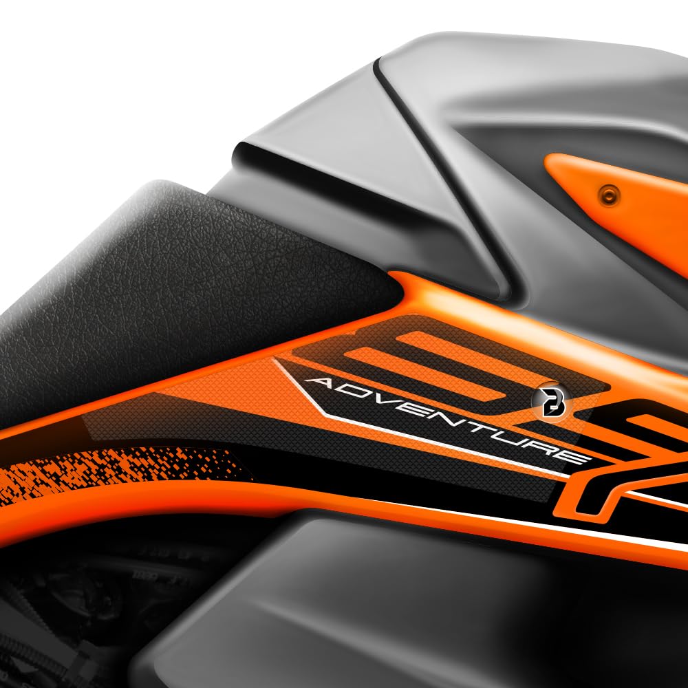 BLOQ motorrad Traktion Tank Griff Pads kompatibel mit KTM 790 ADVENTURE (2019-2020) PREMIUM - Klar von Speedo Angels