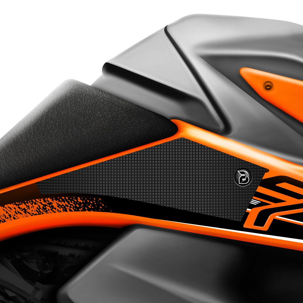 BLOQ motorrad Traktion Tank Griff Pads kompatibel mit KTM 790 ADVENTURE (2019-2020) Tacky Grip - Schwarz von Speedo Angels