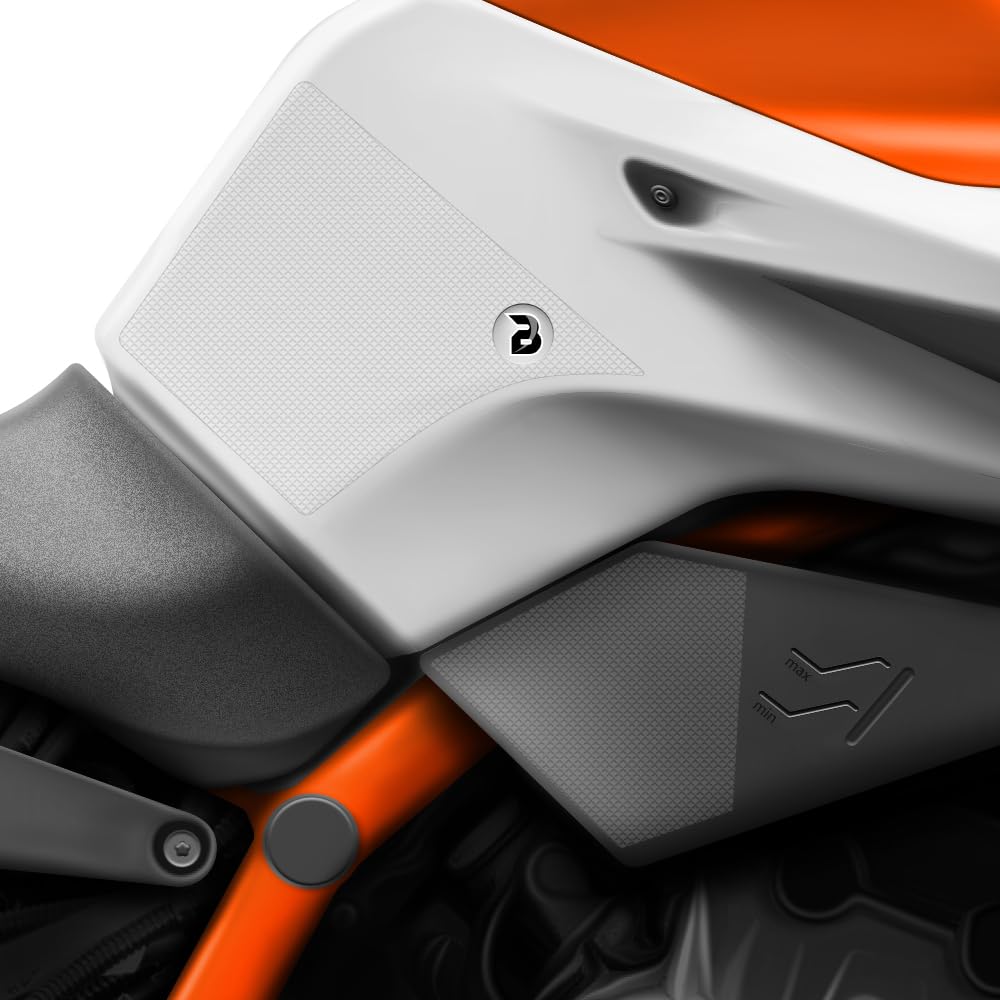 BLOQ motorrad Traktion Tank Griff Pads kompatibel mit KTM 890 DUKE R (2020-) PREMIUM - Klar von Speedo Angels