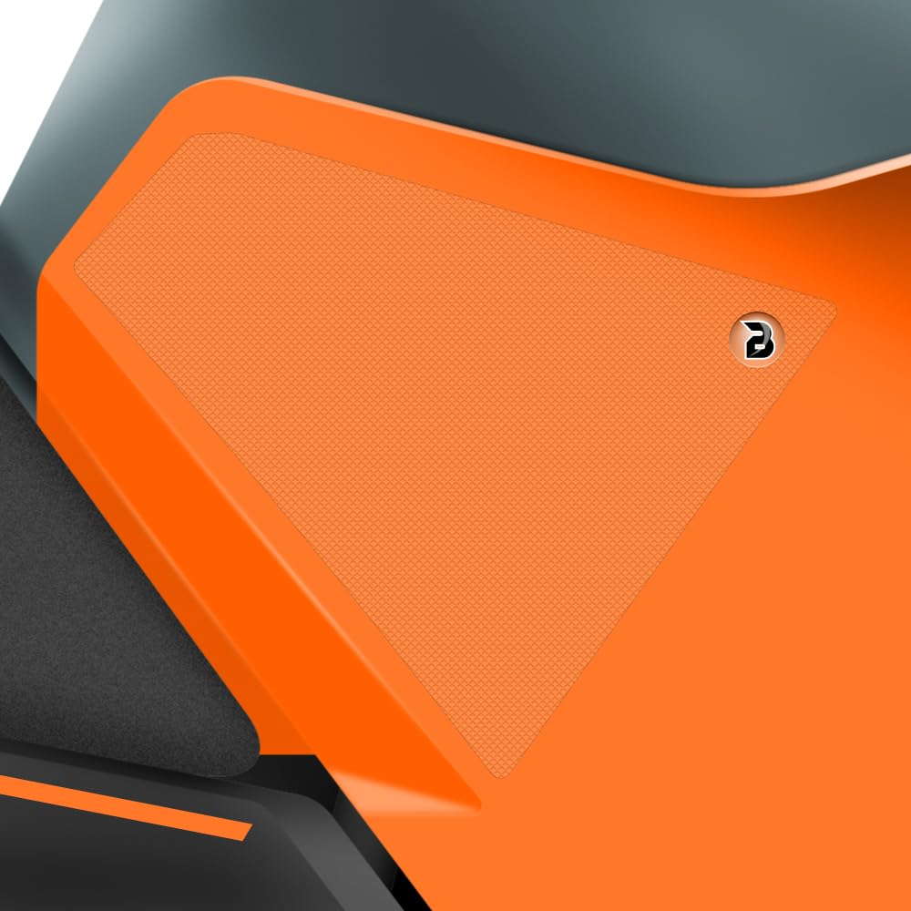 BLOQ motorrad Traktion Tank Griff Pads kompatibel mit KTM DUKE 125 (2024-) PREMIUM - Klar von Speedo Angels