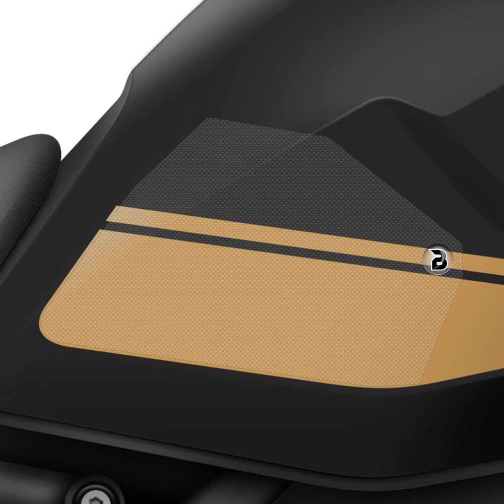 BLOQ motorrad Traktion Tank Griff Pads kompatibel mit ROYAL ENFIELD HIMALAYAN 450 (2024-) PREMIUM - Klar von Speedo Angels