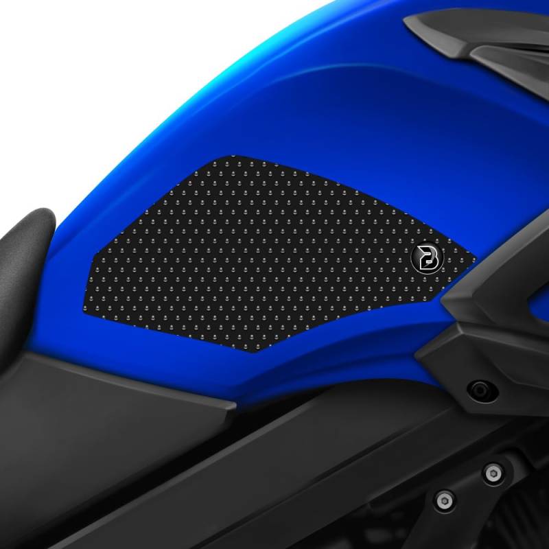 BLOQ motorrad Traktion Tank Griff Pads kompatibel mit SUZUKI DL-650 V-STROM (2017-) - SCHWARZ von Speedo Angels