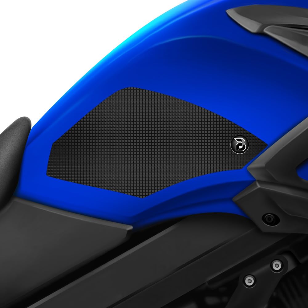 BLOQ motorrad Traktion Tank Griff Pads kompatibel mit SUZUKI DL-650 V-STROM (2017-) Tacky Grip - Schwarz von Speedo Angels