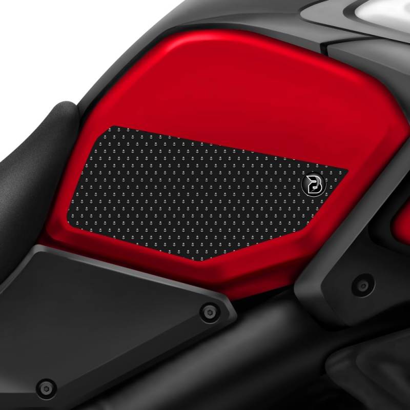 BLOQ motorrad Traktion Tank Griff Pads kompatibel mit SUZUKI V-STROM DL-1000 (2013-2019) - SCHWARZ von Speedo Angels