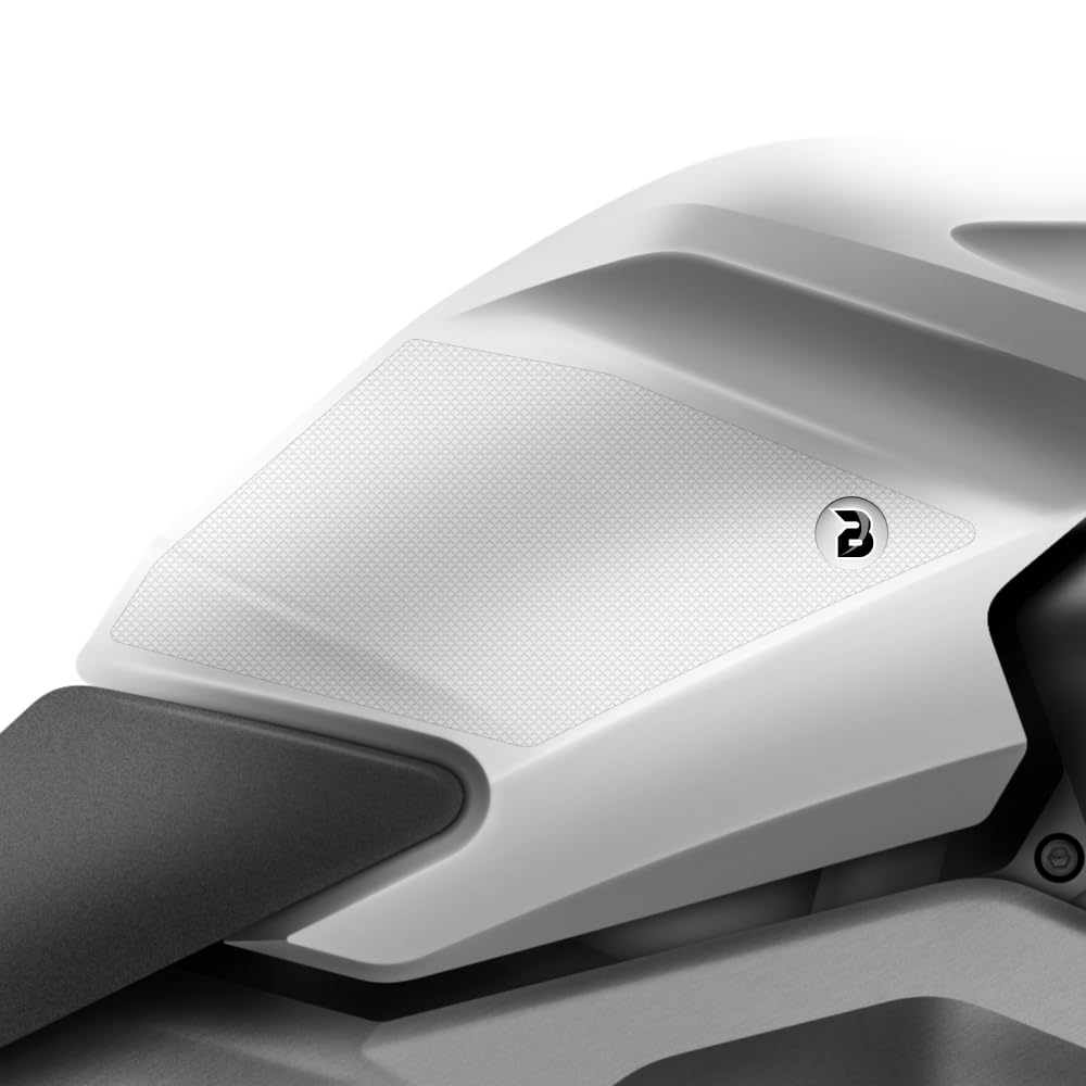 BLOQ motorrad Traktion Tank Griff Pads kompatibel mit YAMAHA MT-125 (2014-2019) PREMIUM - Klar von Speedo Angels