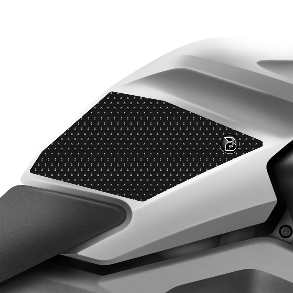 BLOQ motorrad Traktion Tank Griff Pads kompatibel mit YAMAHA MT-125 (2014-2019) - SCHWARZ von Speedo Angels