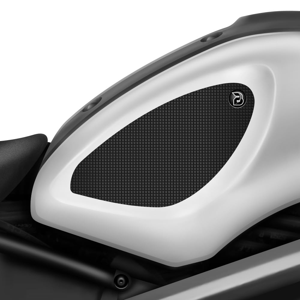 BLOQ motorrad Traktion Tank Griff Pads kompatibel mit YAMAHA XSR 900 (2016-2021) Tacky Grip - Schwarz von Speedo Angels