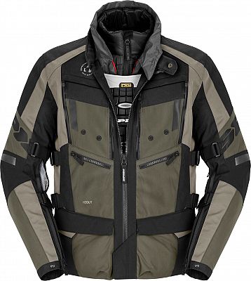 Spidi 4 Season Evo, Textiljacke H2Out - Grün/Schwarz - 3XL von Spidi