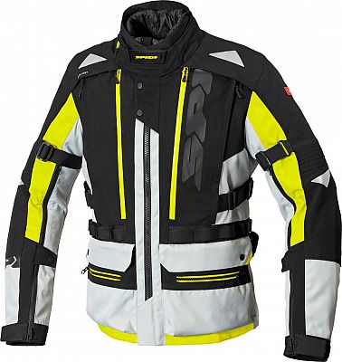 Spidi Allroad, Textiljacke H2Out - Hellgrau/Neon Gelb - L von Spidi