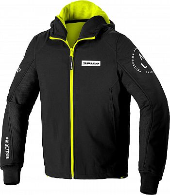 Spidi Armor Evo, Kapuzenjacke - Schwarz/Neon Gelb - L von Spidi