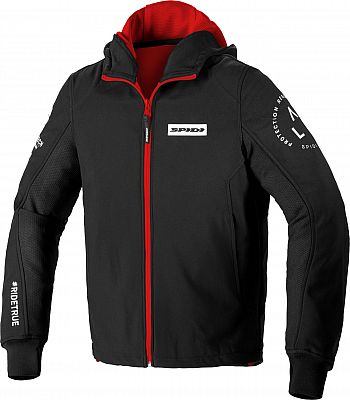 Spidi Armor Evo, Kapuzenjacke - Schwarz/Rot - 3XL von Spidi