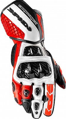 Spidi Carbo Track Evo, Handschuhe - Schwarz/Weiß/Rot - 3XL von Spidi