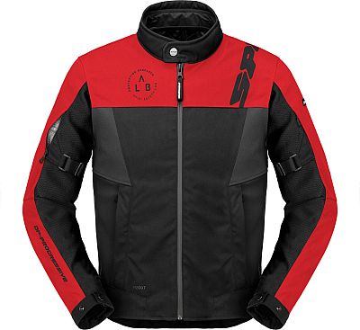 Spidi Corsa, Textiljacke H2Out - Schwarz/Rot - XXL von Spidi